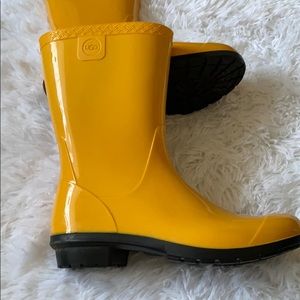Yellow UGG Rainboots